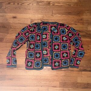 Colorful Crochet Cardigan